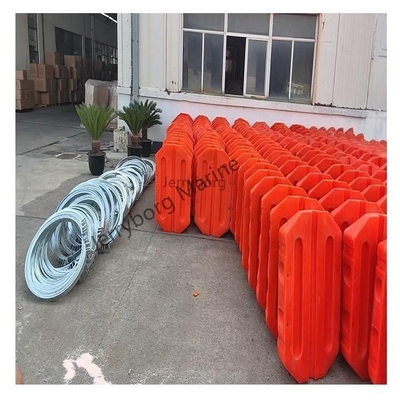 HDPE يطفو الخزان خط أنابيب التجريف البلاستيكي الحاجز العائم طوافة